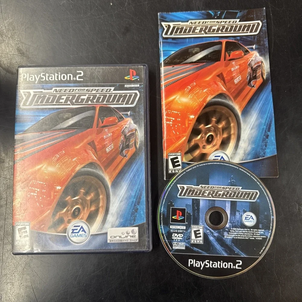 PlayStation 2 PS2 Need for Speed Underground CIB Clean Tested Working